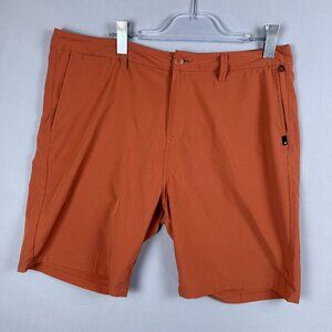 Quiksilver Amphibian Shorts Mens Size 36 High -Rise Stretch Lightweight Orange
